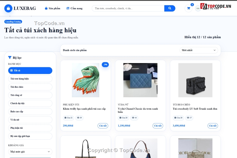 Website bán hàng,Web bán hàng,Web bán hàng túi xách